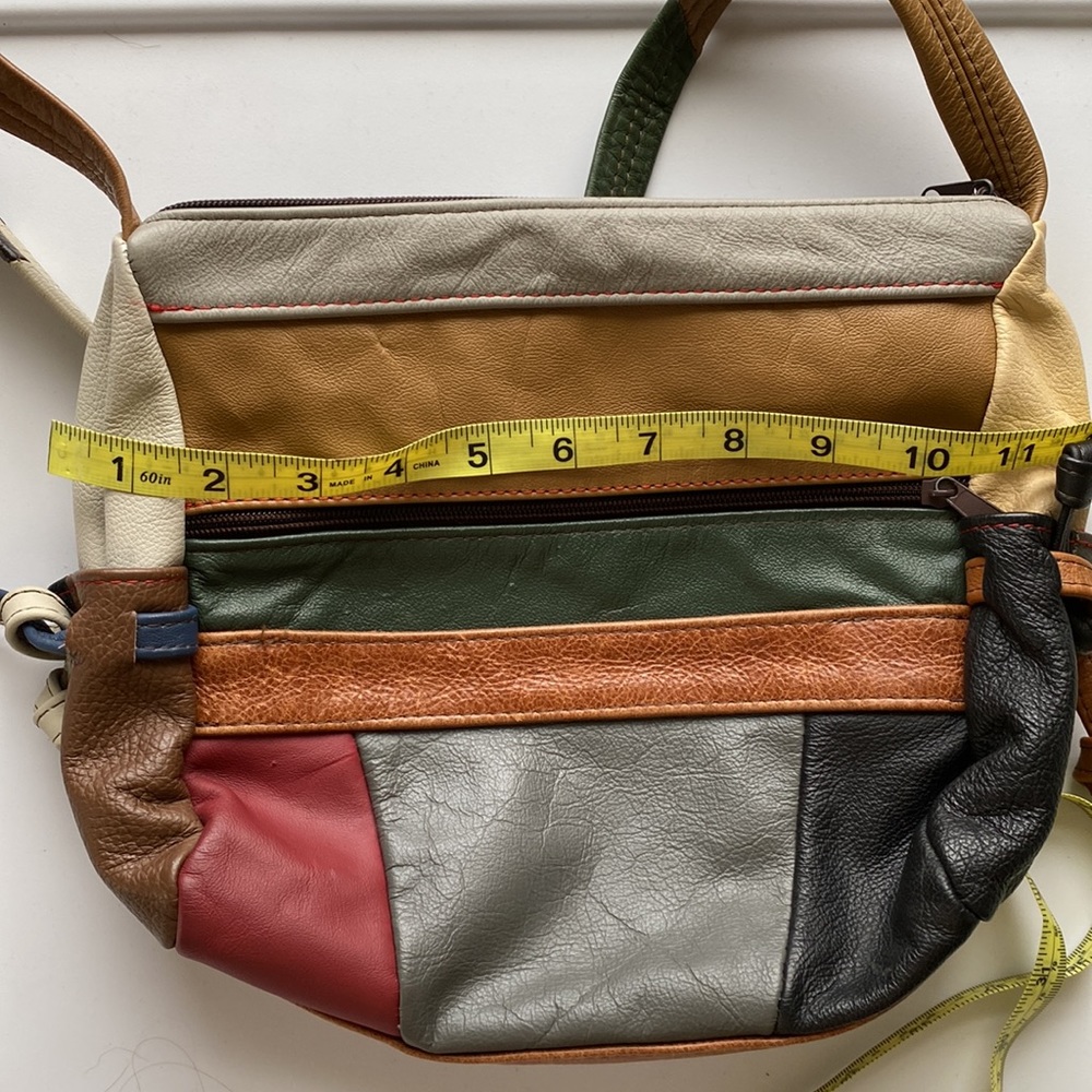 Leather Patchwork Bag - image 8